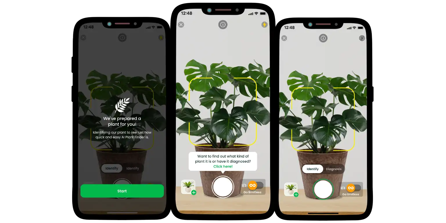 A part of the AI Plant Finder interface.